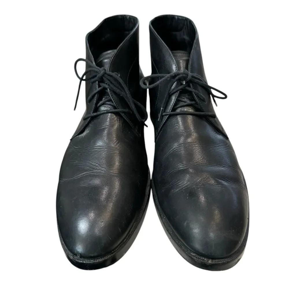 Cole Haan Men's C24498 Harrison Grand Chukka Black Leather Boots 11